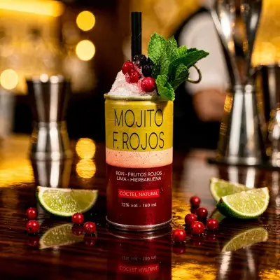 Mojito Clásico de Frutos Rojos 