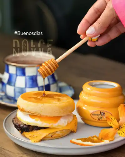 Pancake Sausage Sandwich